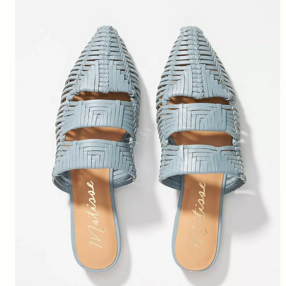 NWT Anthropologie Matisse East End Woven Slides - Picture 1 of 9